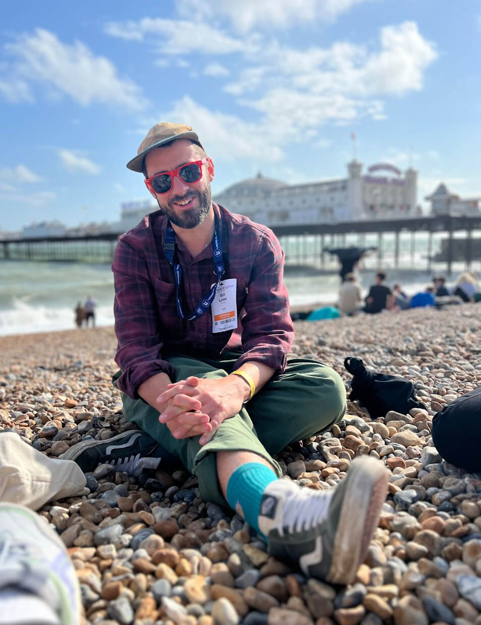 its me on a beach